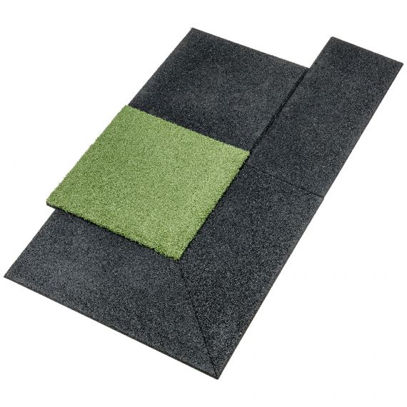 GYMFLOOR® - Rubber Tile System - Aufgehelemente Rand und Ecken - 20 mm Stärke