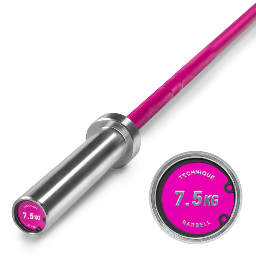 Technikhantel 7,5 kg - Aluminium Hantel - Pink Oxid - PRO Series