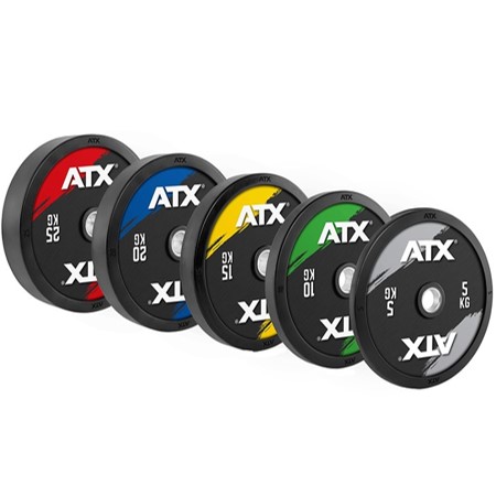 ATX® COLOR DESIGN BUMPER PLATES - 150 KG SET